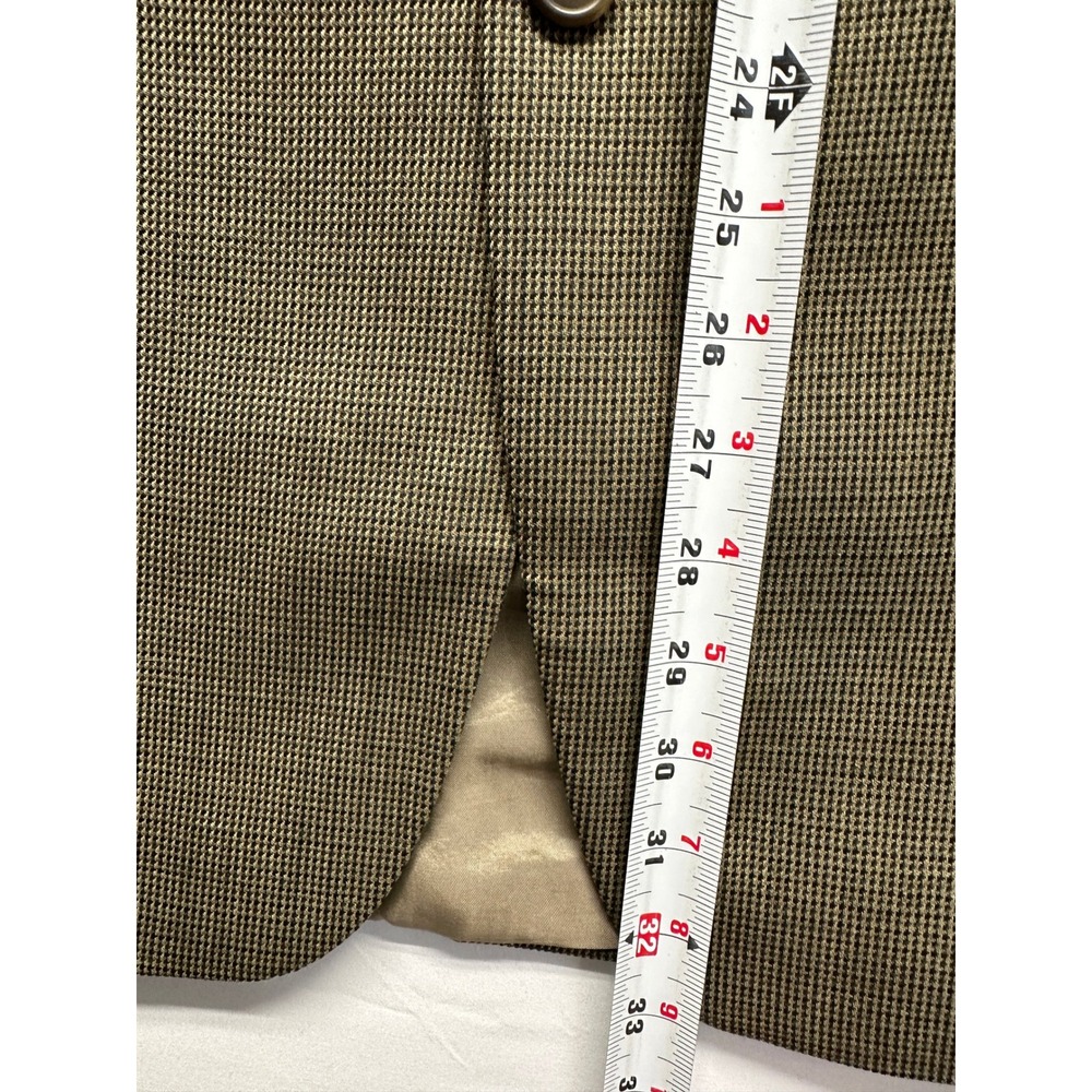 Vtg Lauren Ralph Lauren Men's Houndstooth Wool‎ Blazer Sport Coat Size 42R - Picture 5 of 10
